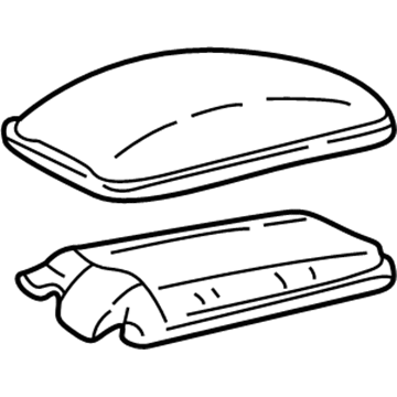 YF1Z-5406024-CAC Ford Armrest Door, Center Illustration 1 of 1