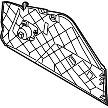 Ford DM5Z-5804608-AA Front Trim, Passenger Side DM5Z-5804608-AA Ford Front Trim, Passenger Side Illustration 1 of 1