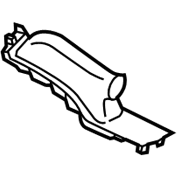 Ford CV6Z-2404-CA Parking Brake Cover CV6Z-2404-CA Ford Parking Brake Cover Illustration 1 of 1