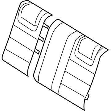 Mercury 6N7Z-5466600-BD Cover Assembly - Rear Seat
