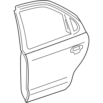 Ford 5F9Z-7424630-BC Door Assembly - Rear - Left