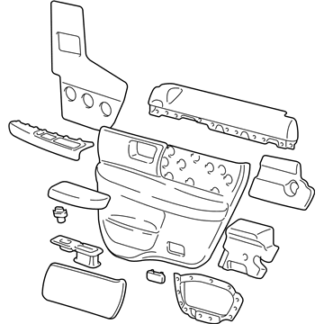 Ford 4F1Z-5427406-AAA Panel Assembly - Door Trim