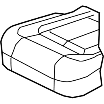 Lincoln FL7Z-7863804-BA Cover Assembly - Rear Seat Cushion
