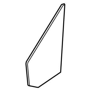 Ford BK3Z-6121412-C Glass - Door Vent Window - Fixed