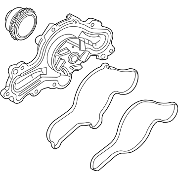 Ford AA5Z-8501-D Water Pump AA5Z-8501-D Ford Water Pump Illustration 1 of 1