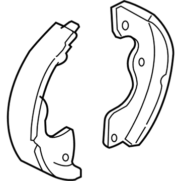 Mercury 5L8Z-2A753-AA Shoe And Lining Assembly
