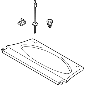 Ford 5S4Z-6146668-AAB Panel Assembly - Rear Package Tray