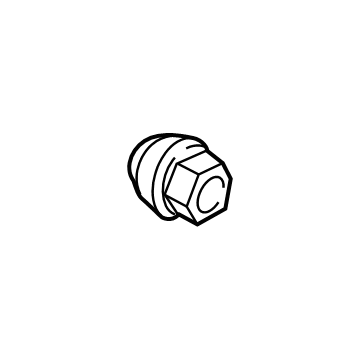 Ford ACPZ-1012-B Nut - Wheel