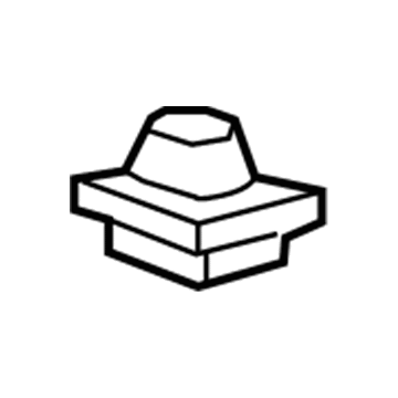 -W713717-S403 Ford Trunk Lid Trim Nut Illustration 1 of 1