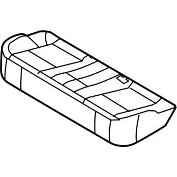 Ford 8A5Z-54600A88-B Seat Cushion Pad, Rear 8A5Z-54600A88-B Ford Seat Cushion Pad, Rear Illustration 1 of 1