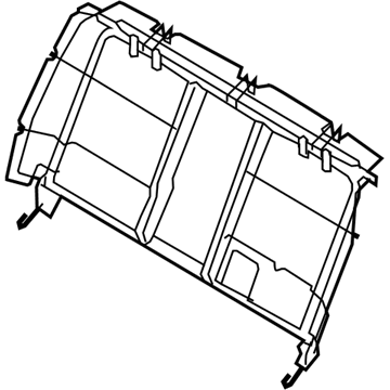 Lincoln 8A5Z-54613A38-A Frame - Rear Seat Back Retainer