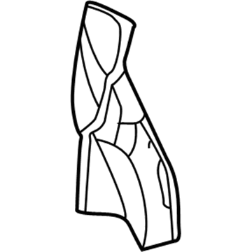 Ford YF1Z-5429332-AA Wheelhouse Support, Rear Passenger Side YF1Z-5429332-AA Ford Wheelhouse Support, Rear Passenger Side Illustration 1 of 1