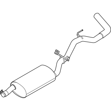 Ford RB3Z-5230-B Muffler & Pipe