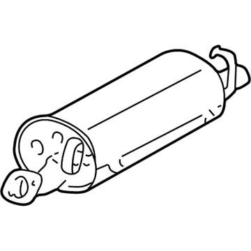 Lincoln 4C5Z-5230-AA Muffler And Pipe Assembly