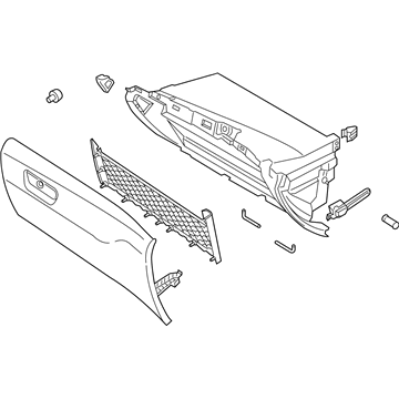 Ford GS7Z-5406010-BE Compartment - Glove Box - Co-Driver