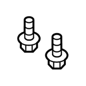 -W500220-S439 Ford Support Bracket Screw, Rear Illustration 1 of 1