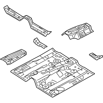Mercury 9E5Z-5411135-A Pan Assembly - Floor Front