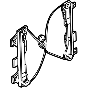Ford 6S4Z-6123200-AA Regulator - Window - Less Motor