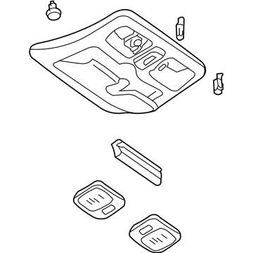 Ford 3L8Z-78519A70-EAA Console Assembly - Overhead