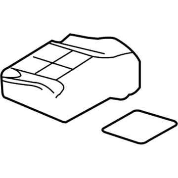 8A1Z-7863840-B Ford Seat Cushion Pad, Rear Passenger Side Illustration 1 of 1