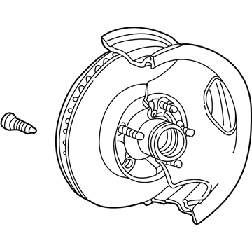 YL5Z-1V102-J Ford Hub And Disc Assembly Illustration 1 of 1