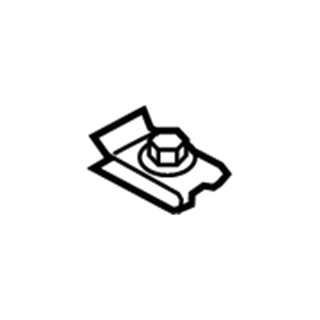 Ford -W707640-S439 Nut - Spring