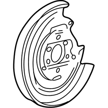 Lincoln 2L1Z-2C028-AA Shield - Brake Disc Splash