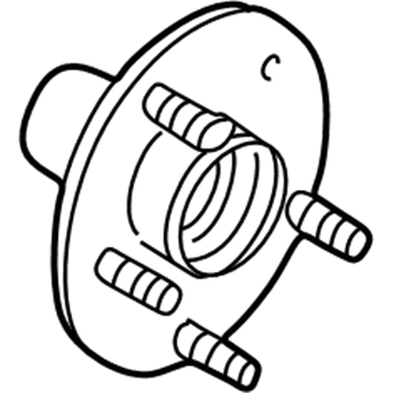 Ford 6L1Z-1109-F Hub Assembly - Wheel