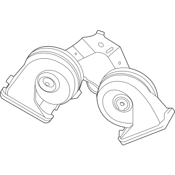 NL3Z-13832-E Ford Horn Assembly Illustration 1 of 1