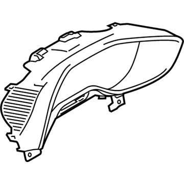 Ford CV6Z-10890-B Mask - Fuel And Temperature Gauge