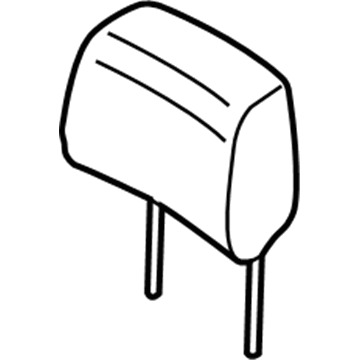 FL3Z-25611A08-A Ford Headrest, Front Illustration 1 of 1