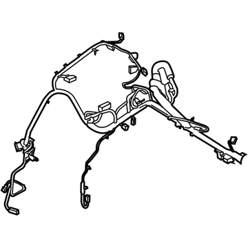 Ford DU5Z-12A581-EA Engine Harness DU5Z-12A581-EA Ford Engine Harness Illustration 1 of 1