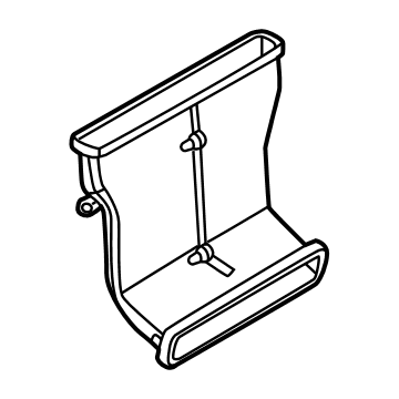 Ford FL3Z-18C420-C Center Duct FL3Z-18C420-C Ford Center Duct Illustration 1 of 1