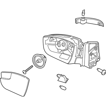 Ford CJ5Z-17682-EA Mirror Assembly - Rear View Outer