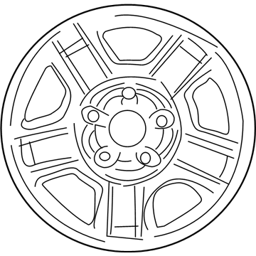 Mercury 6L8Z-1015-C Wheel Assembly