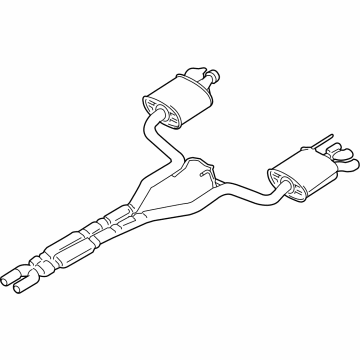 Ford KR3Z-5230-P Muffler Assembly - Centre And Rear