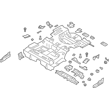 Ford HG9Z-5411360-B Pan Assembly - Floor - Rear