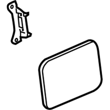 Lincoln MKS Fuel Door - 8A5Z-54405A26-A