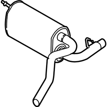 Ford DV6Z-5230-A Muffler Assembly - Centre And Rear