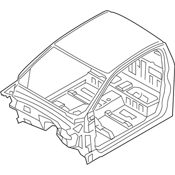 Ford KB3Z-21001B24-A Cab Assembly - Trimmed - Primed
