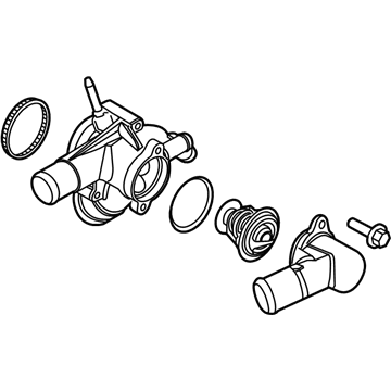 Ford AT4Z-8A586-C Connection Water Outlet