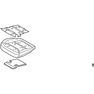 Ford Police Interceptor Utility Seat Cushion - LB5Z-78632A22-R