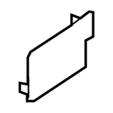 9H6Z-5424057-AA Ford Handle Bezel Cover, Charcoal, Driver Side Illustration 1 of 1