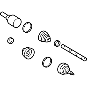 Ford AL3Z-3A428-C Shaft - Front Axle