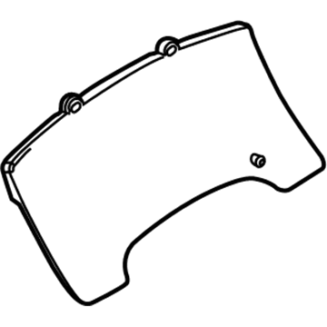 Ford BL3Z-10890-C Mask - Fuel And Temperature Gauge
