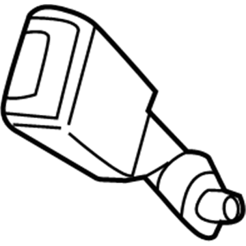 FT4Z-5860045-AC Ford Outer Buckle, Rear Driver Side Illustration 1 of 1