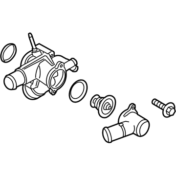 Ford AT4Z-8A586-C Connection Water Outlet