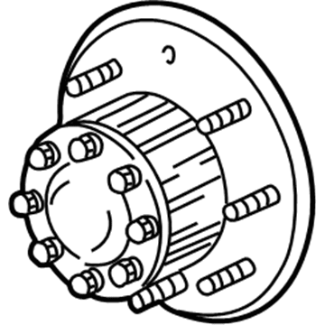 Ford BC3Z-1109-A Hub Assembly - Wheel