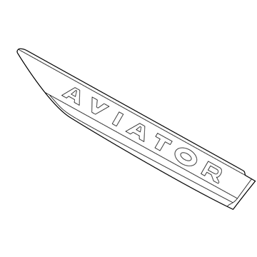Lincoln LC5Z-16720-AA Name Plate