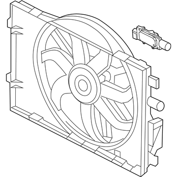 Ford Fusion Radiator fan - BE5Z-8C607-B